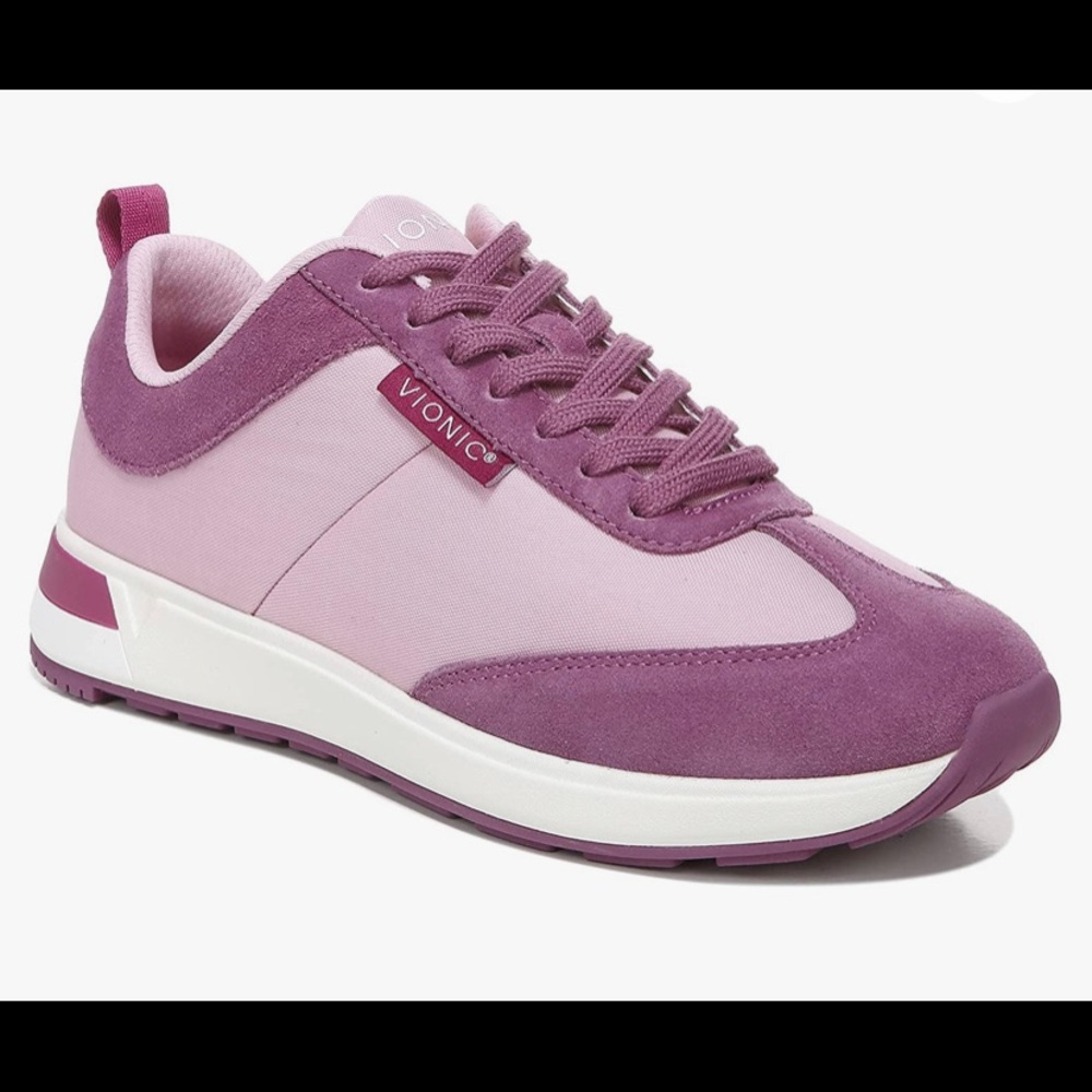 Vionic Women's Curran Breilyn casual sneakers in Cameo Pink